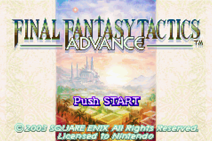 Final Fantasy Tactics Advance Title Screen